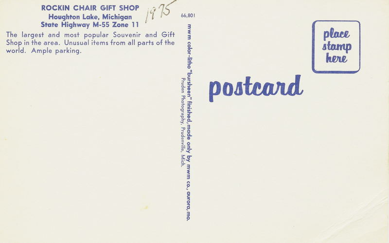 Rockin Chair Gift Shop - Old Postcard View (newer photo)